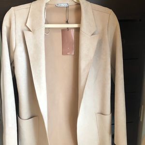 Brand new Suede Zara blazer